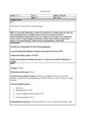 Nsg Soap Note Pink Eye Doc Soap Note Name J G J Age Time Pm Sex