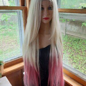Hair Avril Lavigne Lace Front Wig Layered Pink And Blonde Poshmark