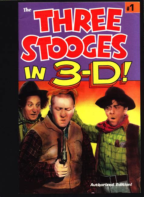 THREE STOOGES in 3-D #1 Norman Maurer Slapstick screwball Adaptations ...