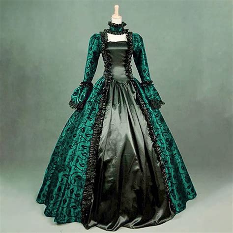 Dark Green Victorian Dress