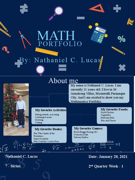 Math Portfolio | PDF | Exponentiation | Multiplication