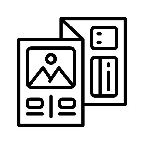 brochure icon for your website, mobile, presentation, and logo design