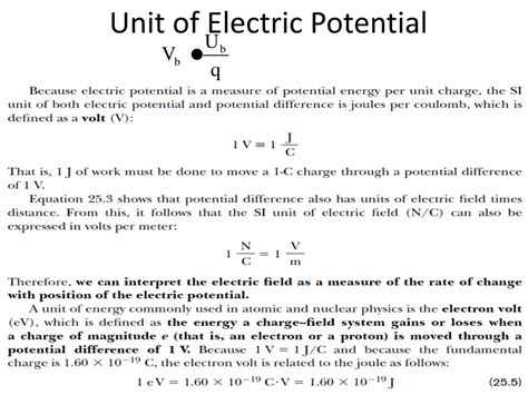 Ppt Chapter Electric Potential Potential Difference And