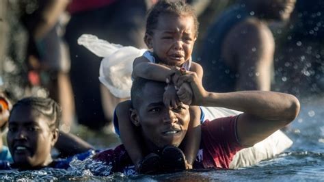 Haitian Migrants Gather By The Thousands At Texas Mexico Border In