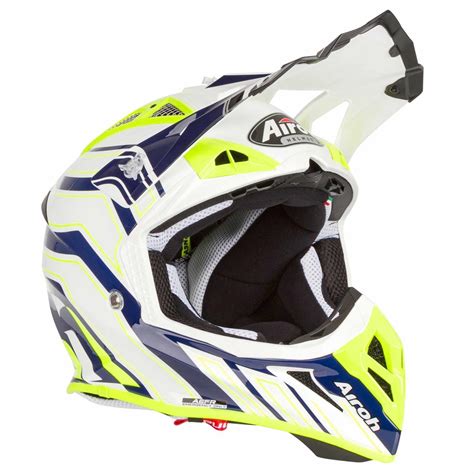 Airoh Motocross Helm Aviator ACE Art Blau EBay