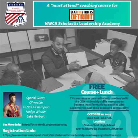 NWCA Scholastic Leadership Academy Coaches' Course - Beat the Streets
