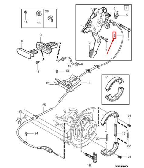 VOLVO XC90 I MK1 Handbremsseil 30793827 NEU ORIGINAL online kaufen | eBay