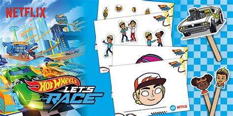 Hot Wheels Stick Puppets Role Play Masks Teacher Made