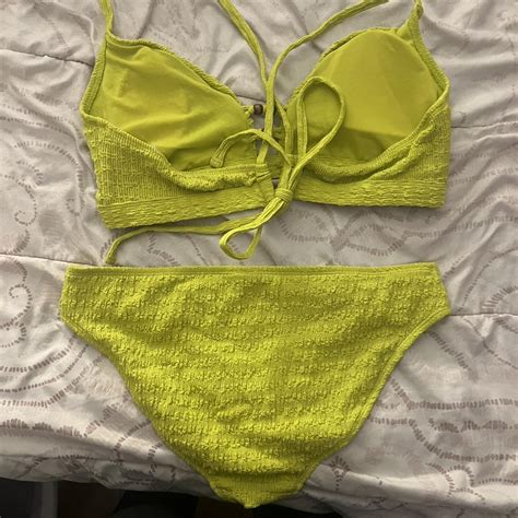Lime Green Bikini Set Beachyvibes Perfect For A Depop