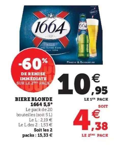 Promo Bi Re Blonde Chez Super U Icatalogue Fr