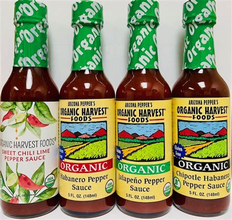Organic Hot Sauce 12 Pack Mix And Match Organic Harvest