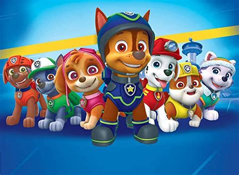 Cialda Rettangolare Per Torta PAW PATROL Decorazione Alimentare Senza