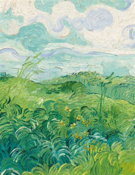 Academia Aesthetics On Twitter Green Wheat Field Detail Vincent