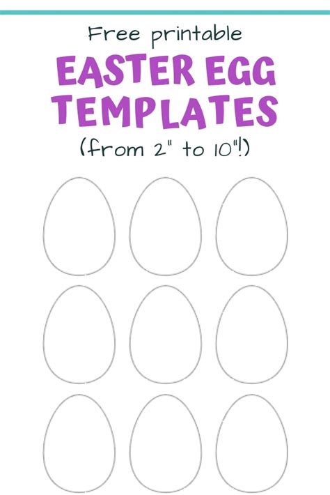 25 Free Printable Easter Egg Templates Easter Egg Coloring Pages