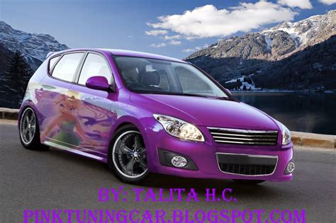 Pink Tuning Car: Hyundai i30 tuning