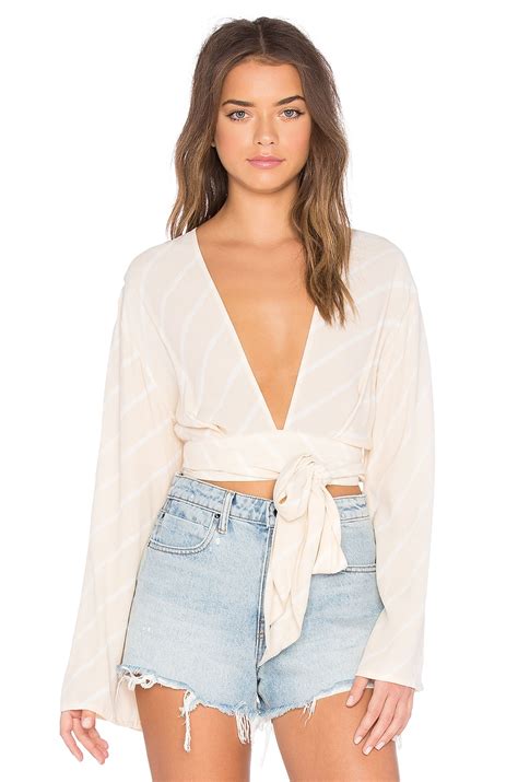 FAITHFULL THE BRAND Parisian Top In Pablo Print Nude REVOLVE