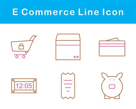 E Commerce Vector Icon Set Vector Art At Vecteezy