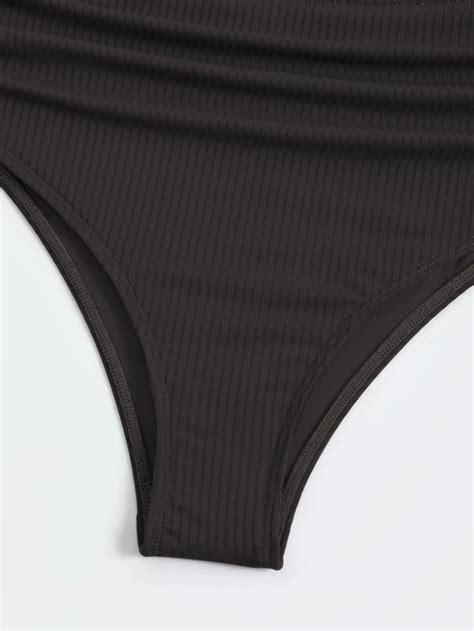 Ruched Push Up High Waisted Bikini Swimsuit Her Shop Eg