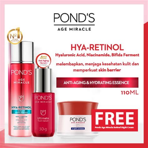 Promo Ponds Age Miracle Hya Retinol Ultimate Hydra Essence Ml