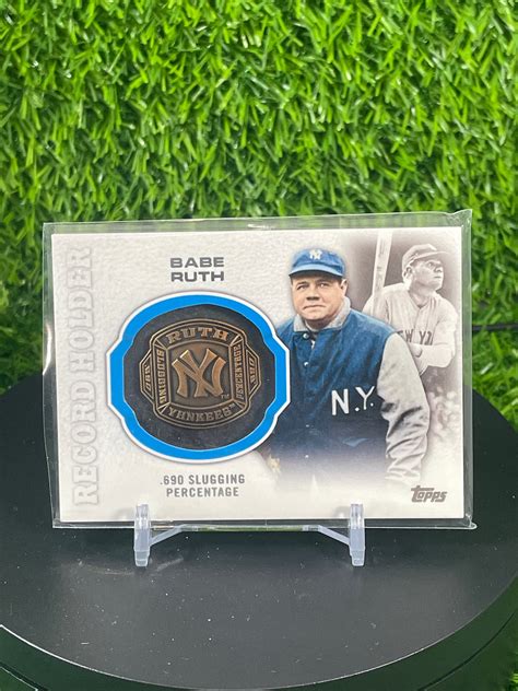 Babe Ruth Record Holder Ring Topper Card 12936 Auctionninja