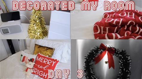 Decorating My Room For Christmas Vlogmas Day 3 Youtube