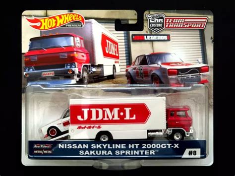 HOT WHEELS CAR Culture Team Transport Nissan Skyline HT 2000GT X Sakura Sprinter 27 76