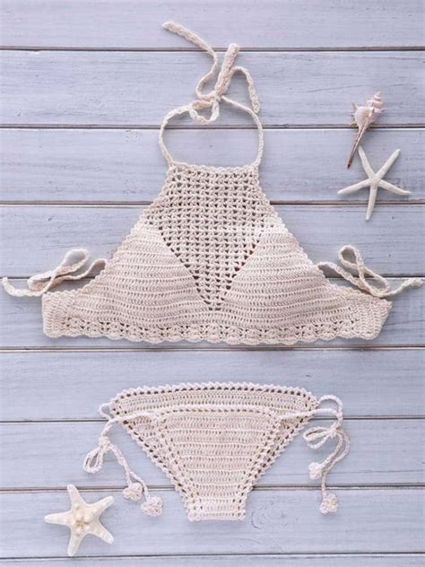 Crochet Halter Top Crochet Bikini Set Boho Festival Top Etsy
