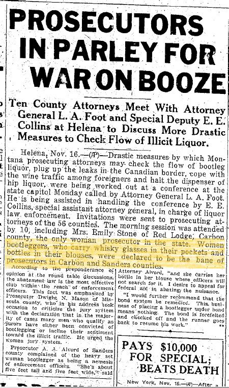 Montana’s Whiskey Women: Female Bootleggers during Prohibition ...