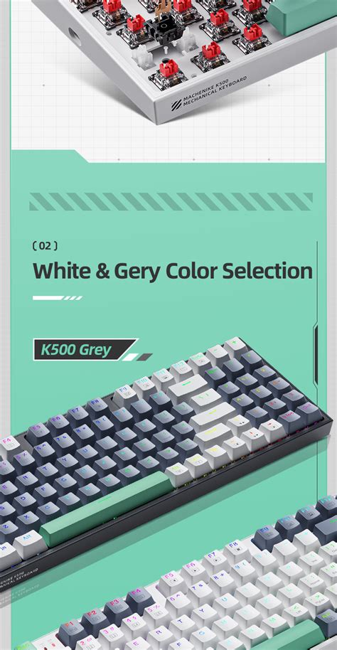 Machenike K Series Mechanical Keyboard Keys Hot Swappable Rgb Backlit Shopee Malaysia