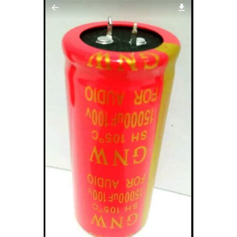 Jual Elco Capacitor Gnw 100 Volt 15000 Uf Shopee Indonesia