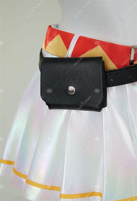 Women Vocal Rin Derivative Sexy Lingerie Set Costume Short Top And Mini Skirt With Headband