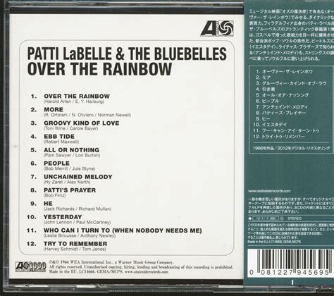 Patti Labelle And Bluebelles Cd Over The Rainbow Cd Japan Bear