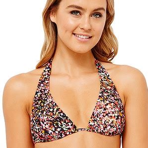Halter Bikini Top Confetti Black Target Australia