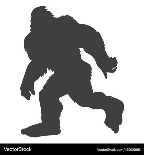 Bigfoot Silhouette Vector