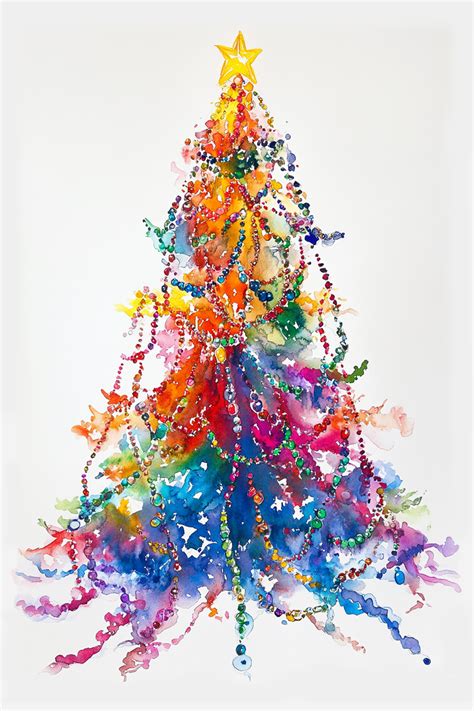 33 Christmas Tree Art Drawings For 2025 - ArtsyCow
