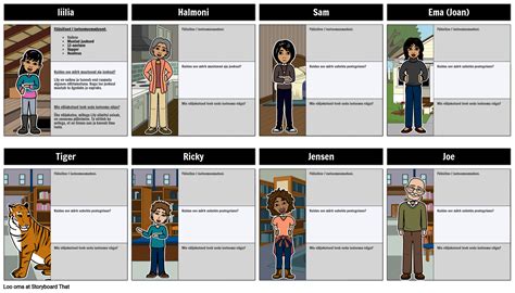 Kui Sa Püüad Tiigri Tegelasi Storyboard By Et Examples
