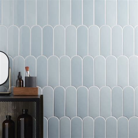 Parry Blue X Glossy Ceramic Tile Tilebar