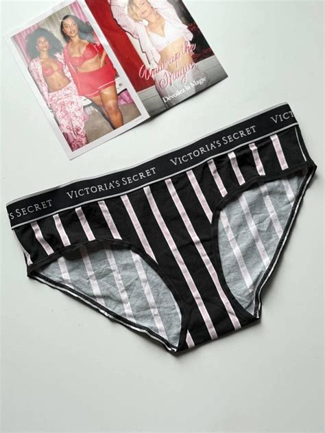 Купити Трусики бікіні жіночі бавовняні Victoria s Secret Stretch Cotton Bikini Panty рожеві pl