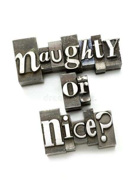 Naughty or Nice? stock photo. Image of type, evil, nice - 7015004