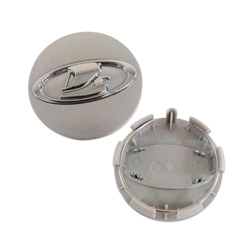 Колпачок литого диска Лада Веста 57мм серебристый, колпак ступицы Lada ...