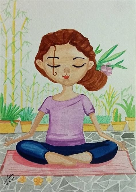 The Meditation Painting | Art parody, Peace illustration, Painting