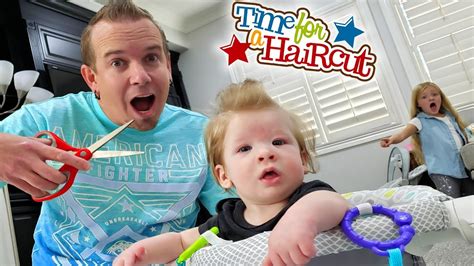 Babys First Haircut Prestons Hair Gets Chopped Youtube