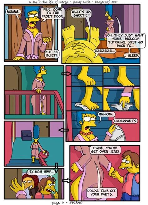 Rule 34 Blargsnarf Comic Dolph Starbeam Female Homer Simpson Human Male Marge Simpson Nelson