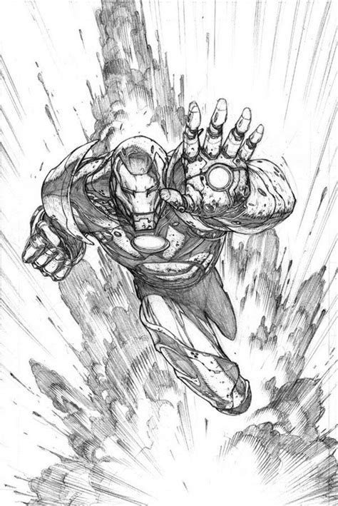 Iron Man Pencils By Julienhb Comic Art Iron Man Drawing Sketches