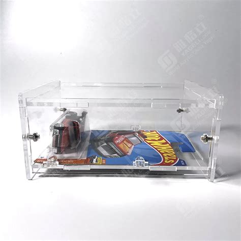 Hot Wheels High Quality Acrylic Case Single Long Card Clear Display Case Assemble For Hot Wheels