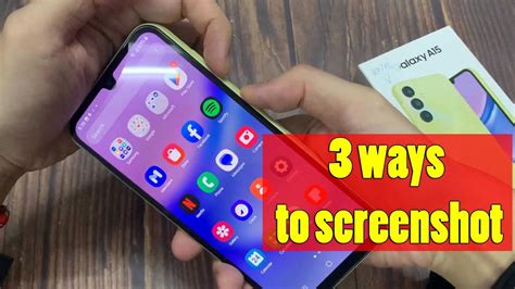 How To Take Screenshot On Samsung Galaxy A Ways Youtube