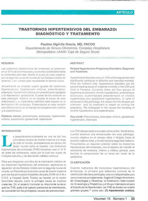 Trastornos Hipertensivos Del Embarazo Diagn St Ico Y T Ratamiento