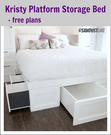 Woodwork Plans Building A Platform Bed With Storage PDF Plans