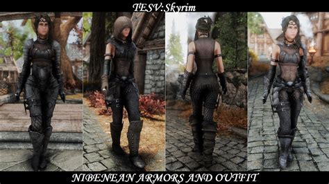 Tesv Skyrim Mod Nibenean Armors And Outfit Youtube