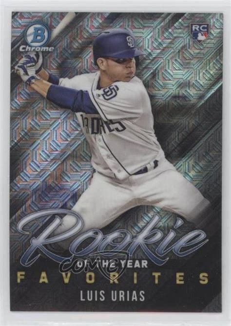 2019 Bowman Mega Box Chrome ROY Favorites Mojo Refractor Luis Urias